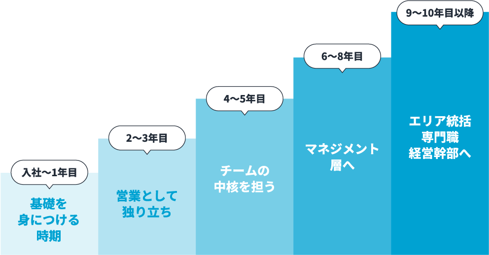 キャリア成長パスの図